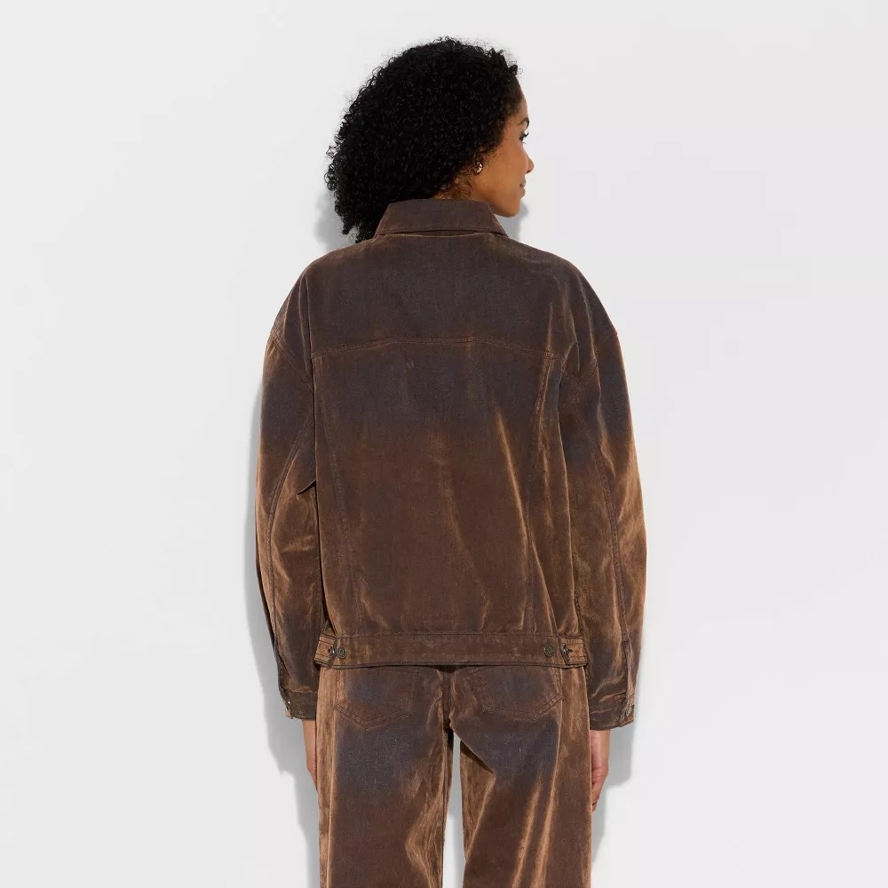 Wild Fable Brown Denim Jacket - Picture 2 of 3